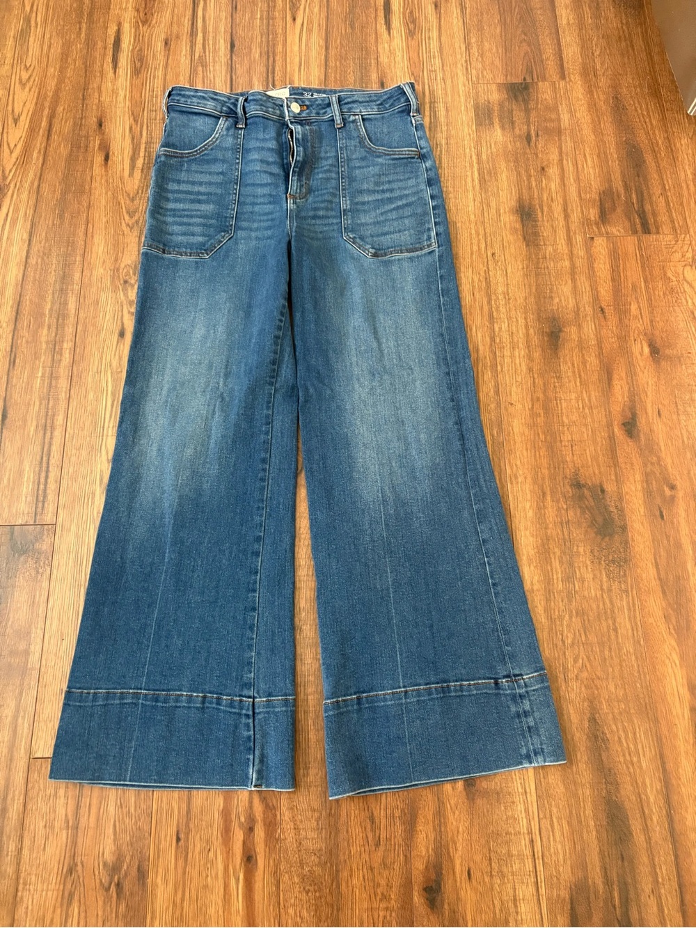 Pilcro Horizon Blue Wide-Leg Jeans - Picture 6 of 6